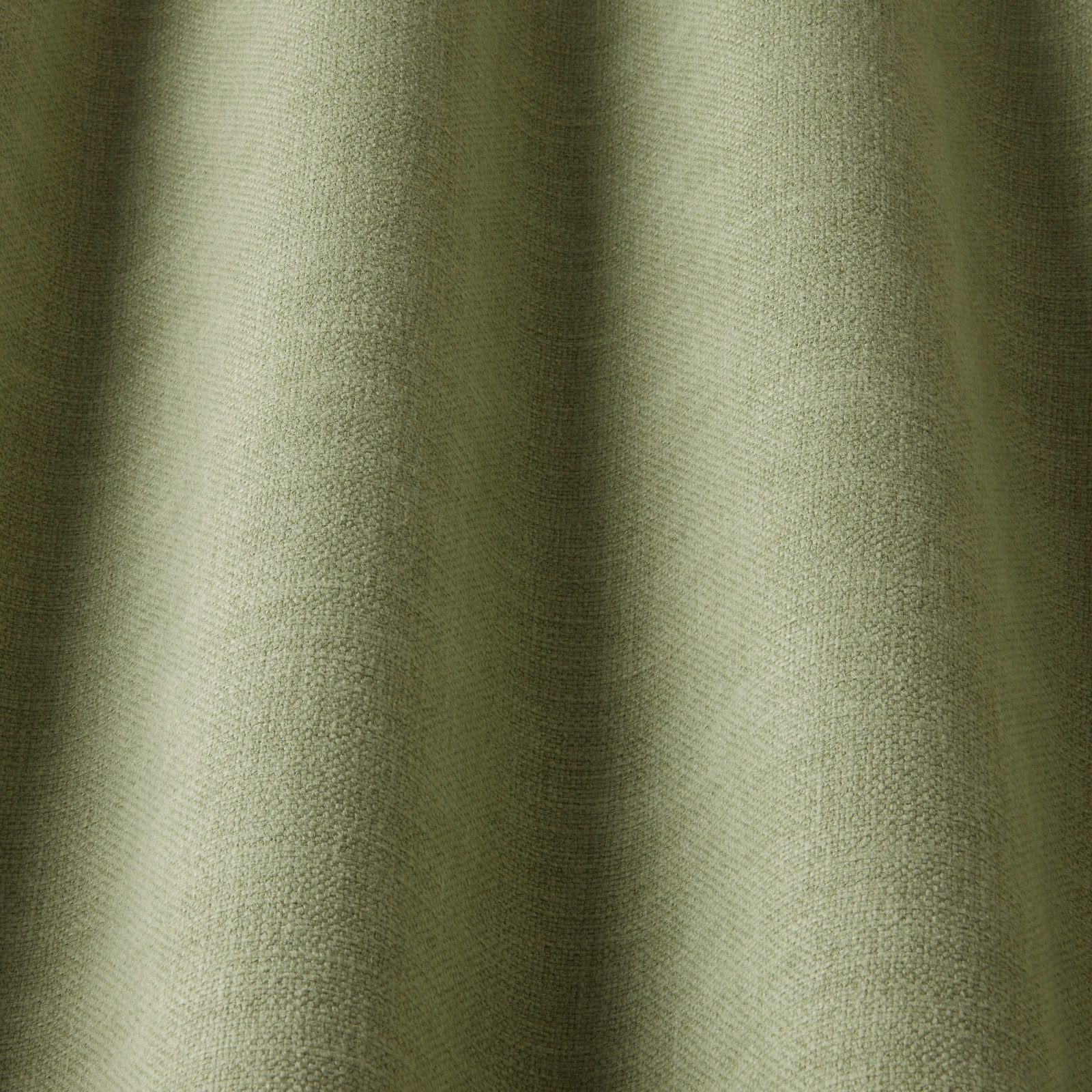 Muted thyme olive woven fabric with soft wavy texture and gentle sheen