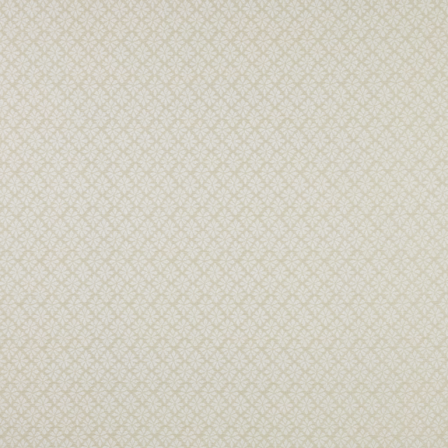 Pale cream cotton fabric with tiny geometric repeat and soft woven texture