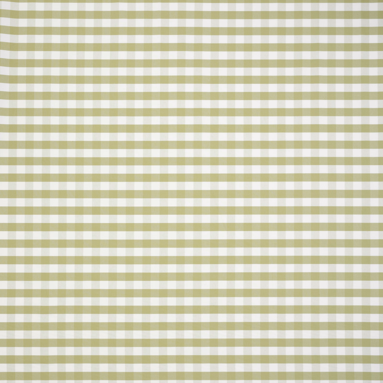 Small sage green and white embroidered check fabric swatch