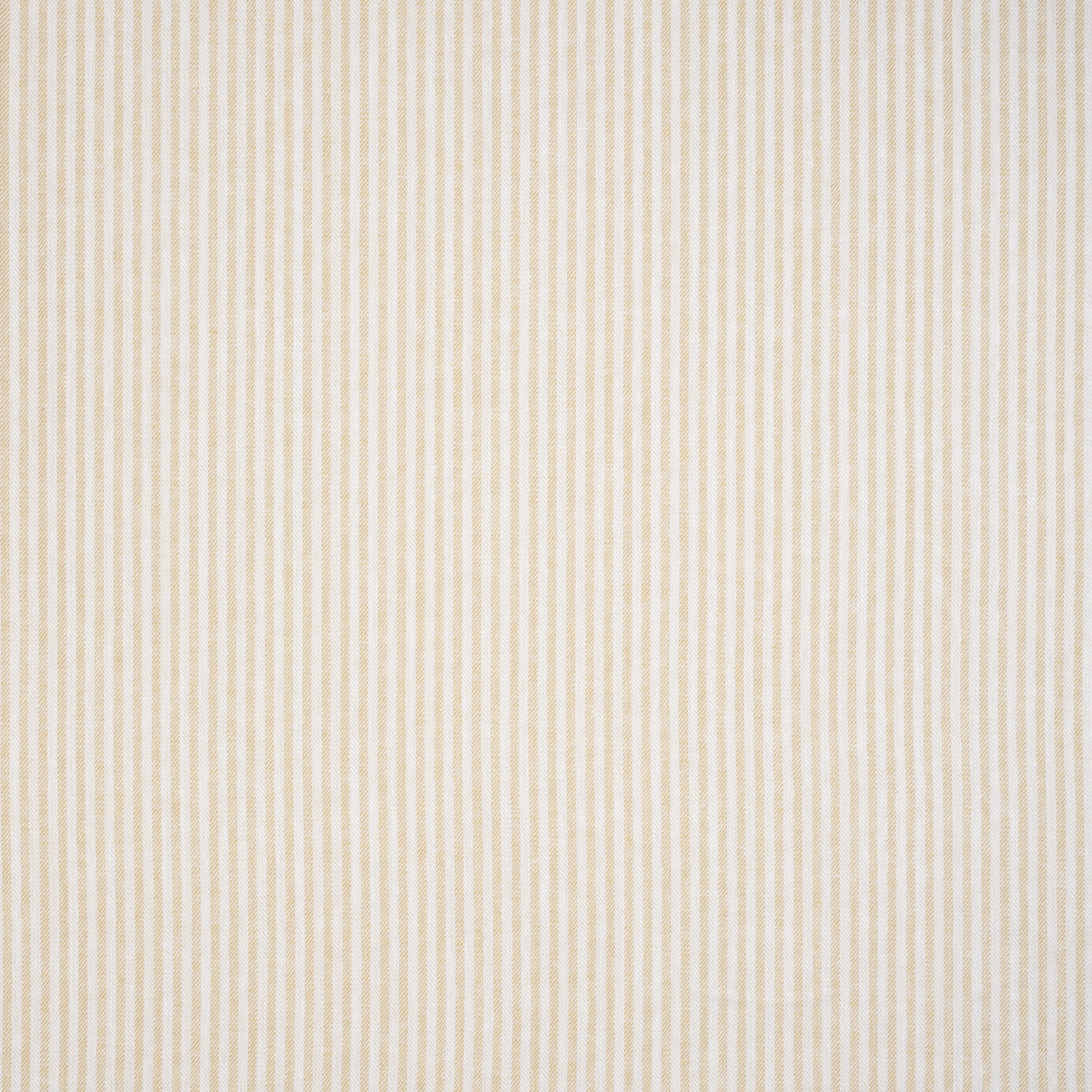 Close-up of pale cream pinstripe fabric with fine vertical stripes