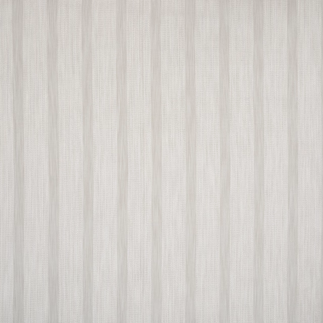 Pale sandstone cream striped fabric with fine woven texture and subtle vertical bands