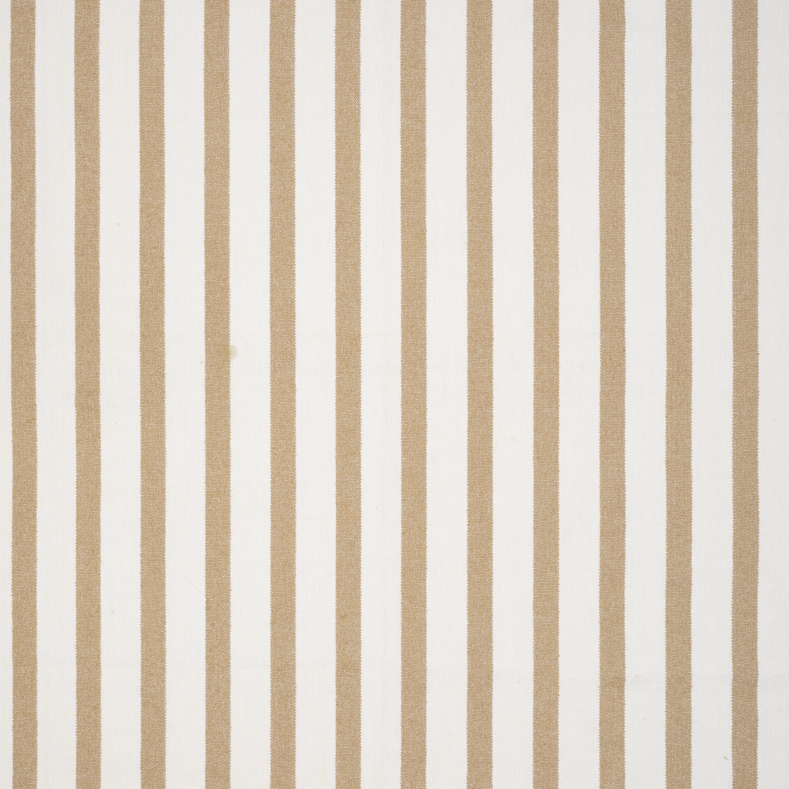 Cream and warm beige narrow vertical striped fabric swatch