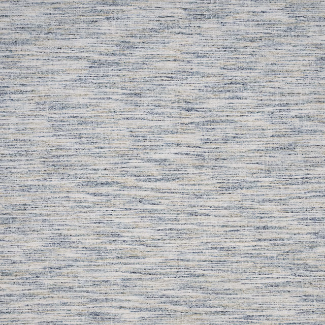 Pale ash-grey woven fabric with fine horizontal blue-grey striations