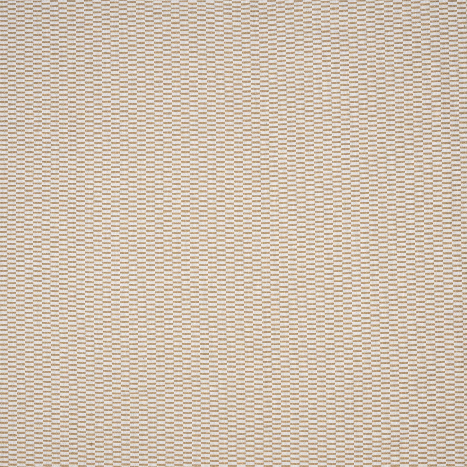 Close-up of ochre and pale natural woven small-scale fabric pattern