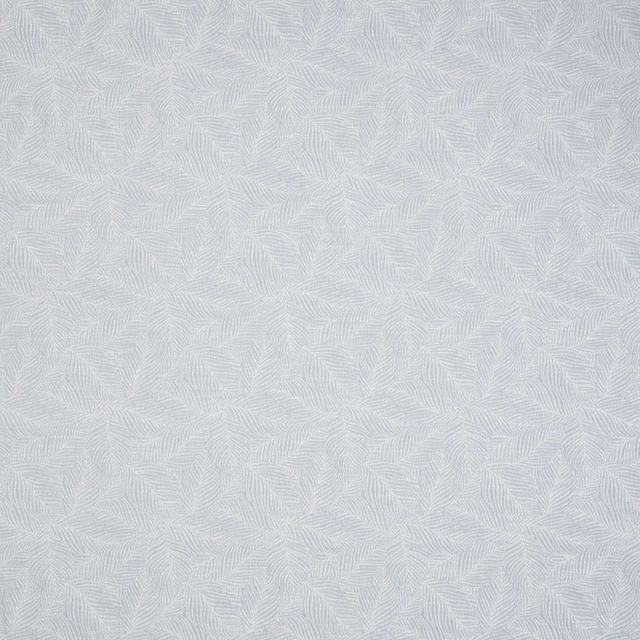Pale seafoam botanical leaf weave fabric with fine repeating texture