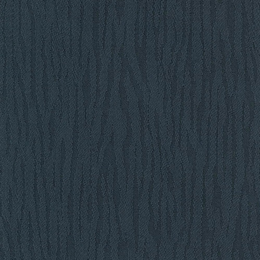 Close-up of dark blue-grey woven fabric with subtle irregular vertical striations