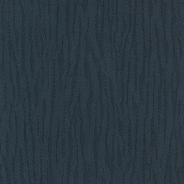 Close-up of dark blue-grey woven fabric with subtle irregular vertical striations