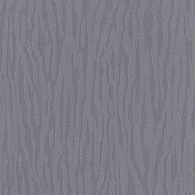 Close-up of grey-lavender woven fabric with broken vertical chevron texture