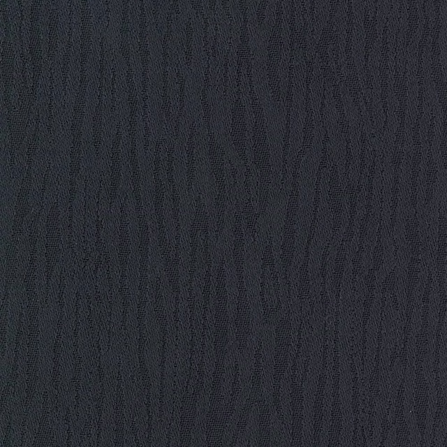 Close-up of deep soot charcoal woven fabric with subtle vertical wavy striations
