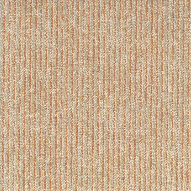 Blush pink and cream narrow vertical stripes with a subtly rippled weave