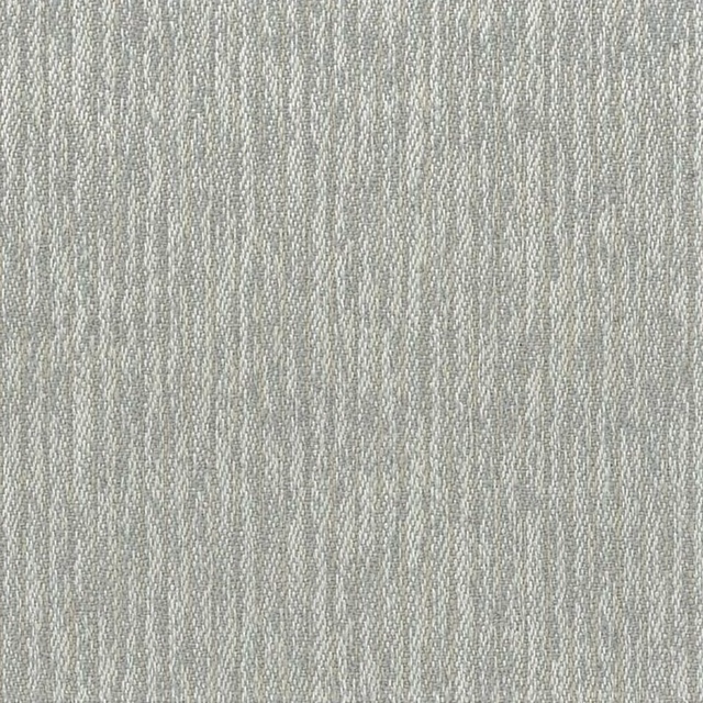 Cool fog-grey woven fabric with fine vertical stripes and softly nubby texture