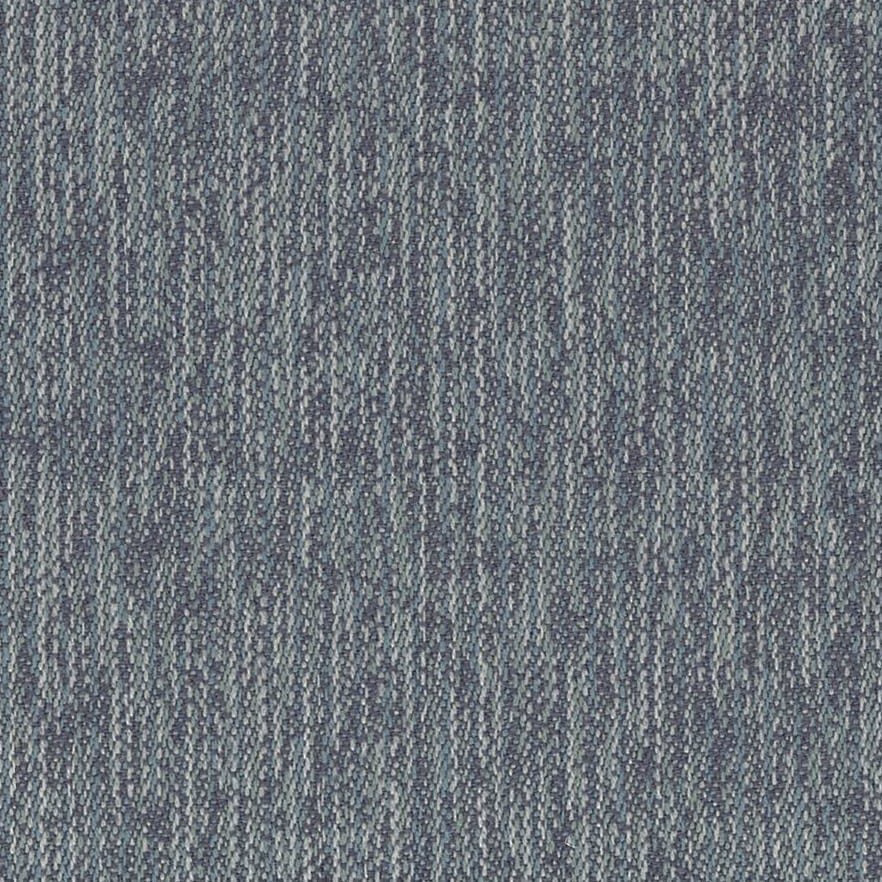 Cool lead-grey woven swatch with narrow flecked vertical stripes and blue-grey threads