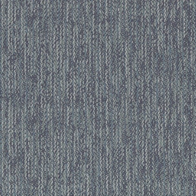 Cool lead-grey woven swatch with narrow flecked vertical stripes and blue-grey threads