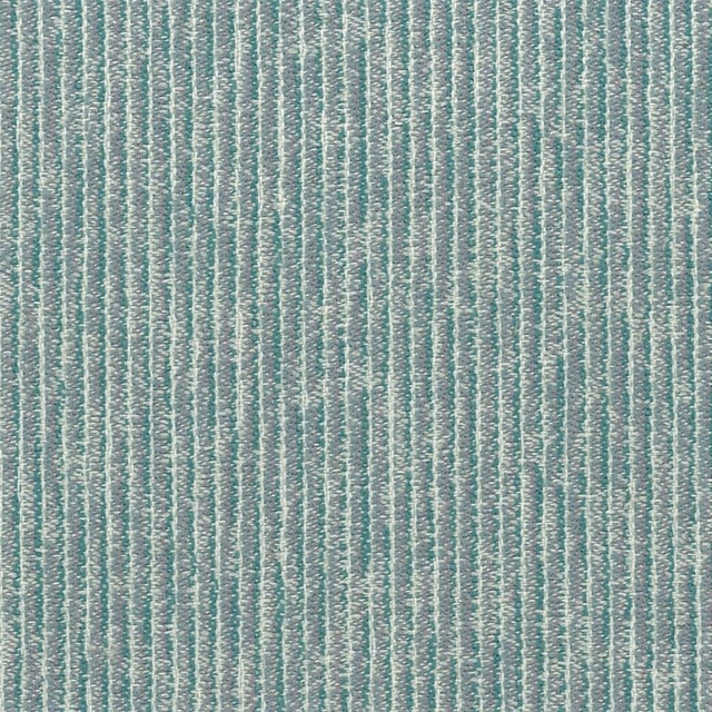 Muted teal and pale aqua narrow stripes with a softly textured woven surface
