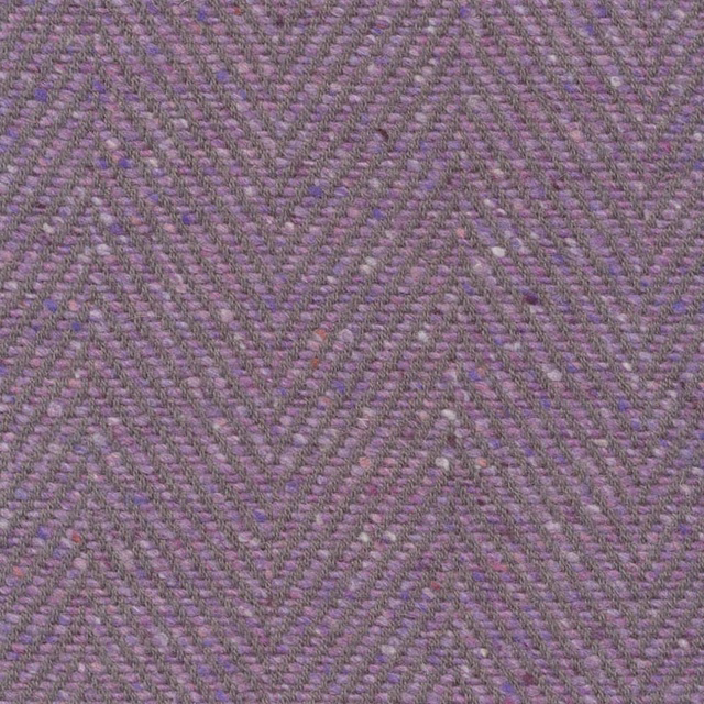 Muted mauve-lilac textile with a softly flecked diagonal herringbone weave