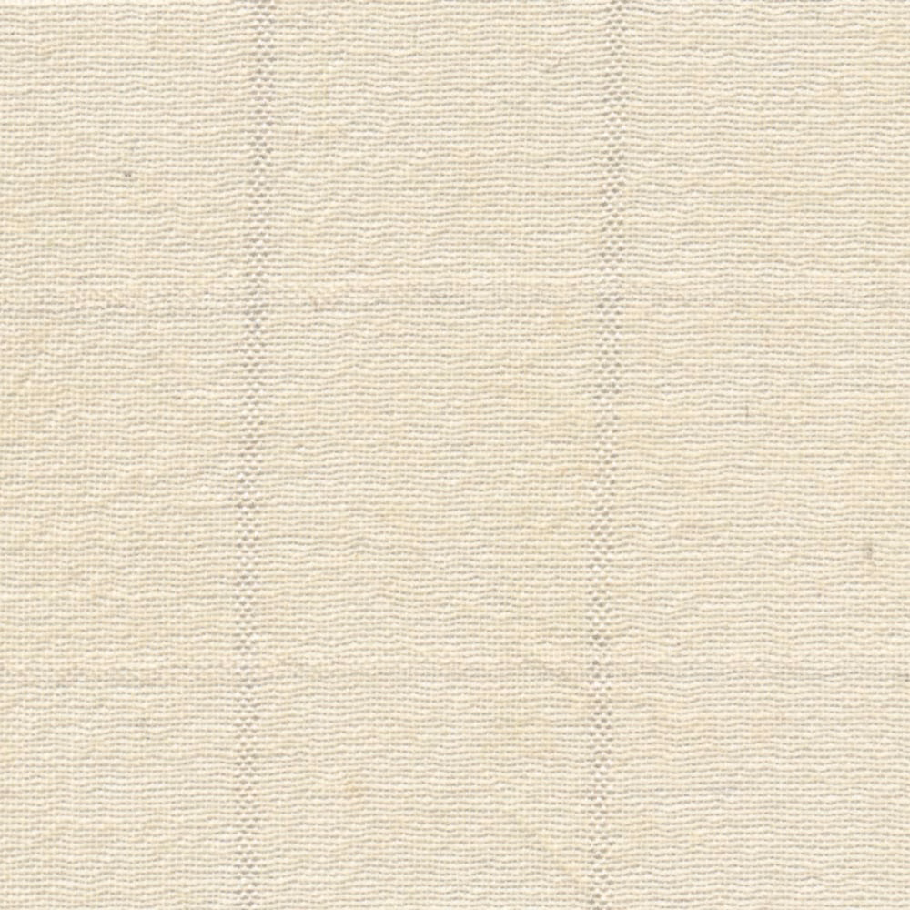 Pale ivory sheer with fine horizontal slubs and softly varied woven texture