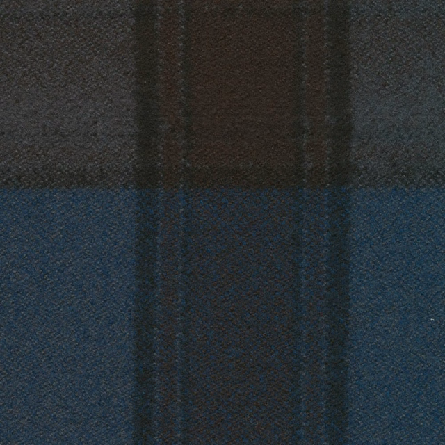 Deep teal and charcoal check with a softly textured woven surface