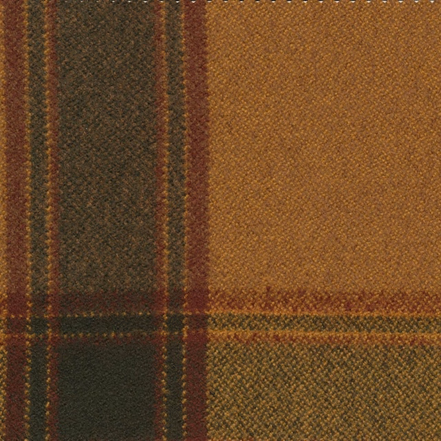 Warm raffia check with olive panels, rust stripes and nubby woven texture