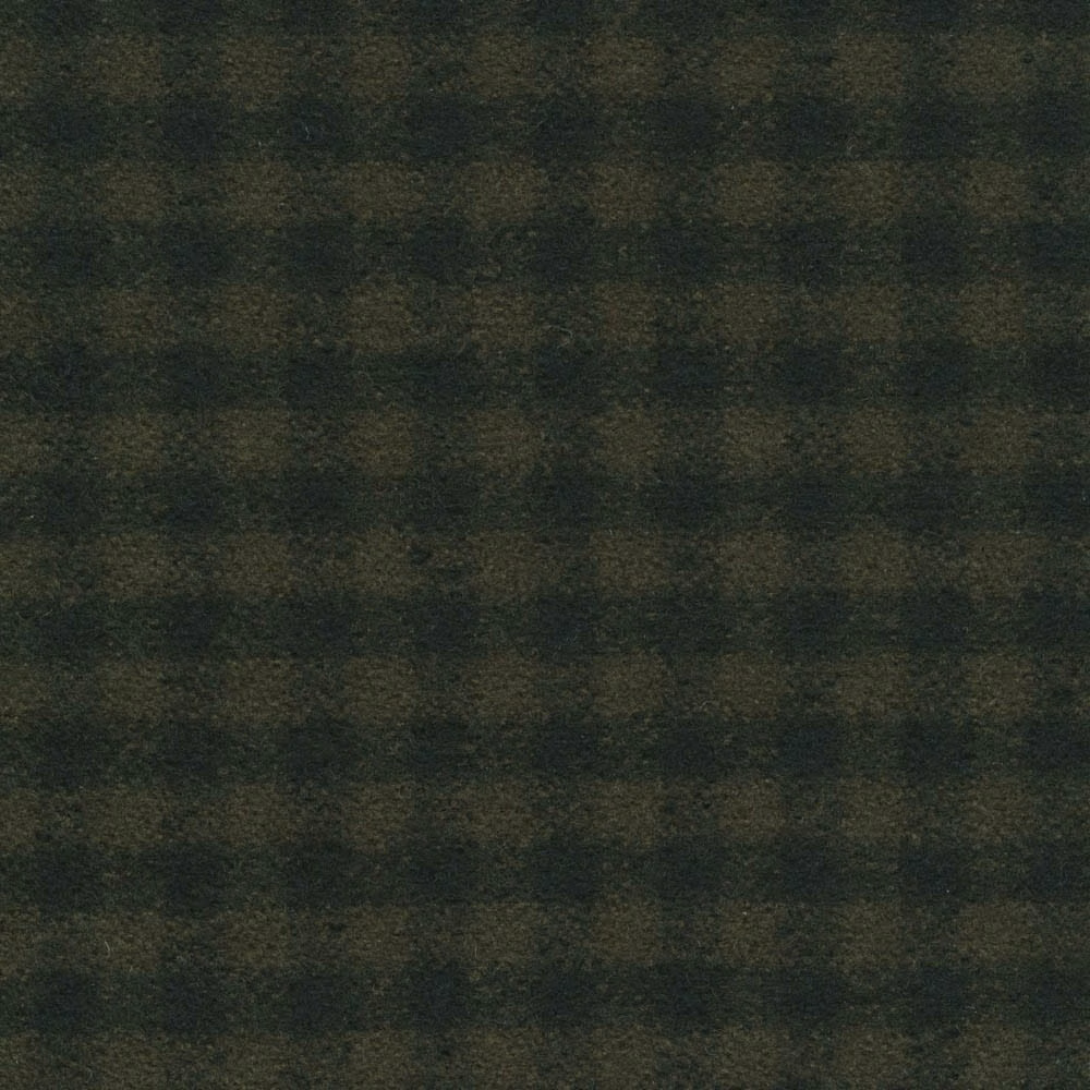 Deep evergreen gingham with softly blurred checks and a dense woven texture