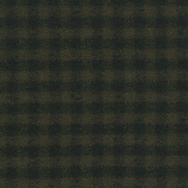 Deep evergreen gingham with softly blurred checks and a dense woven texture
