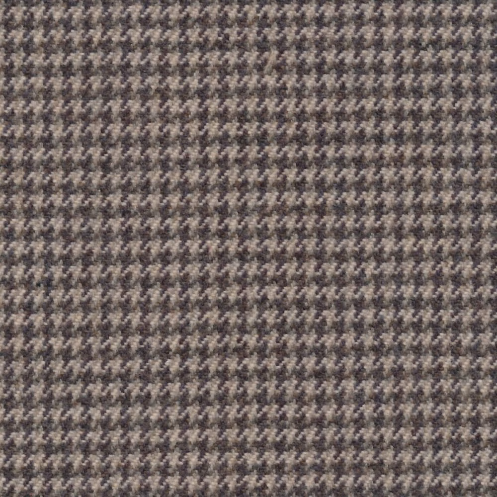 Close-up of stone taupe fabric with a small broken grey geometric weave