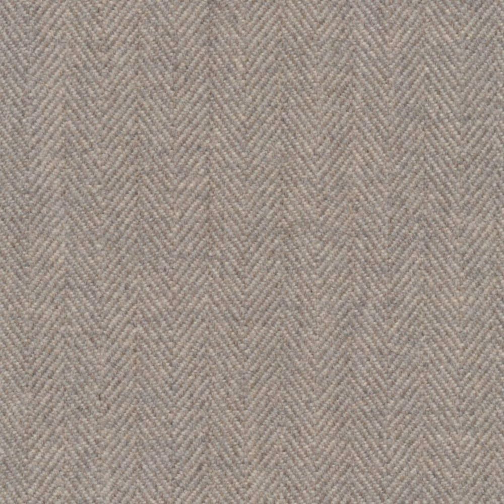 Warm ash-grey fabric with a fine, tightly woven herringbone chevron texture