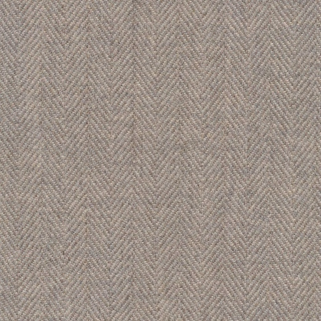Warm ash-grey fabric with a fine, tightly woven herringbone chevron texture