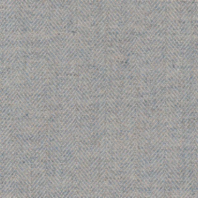 Pale blue-grey woven fabric with a fine diagonal chevron texture and muted mottling