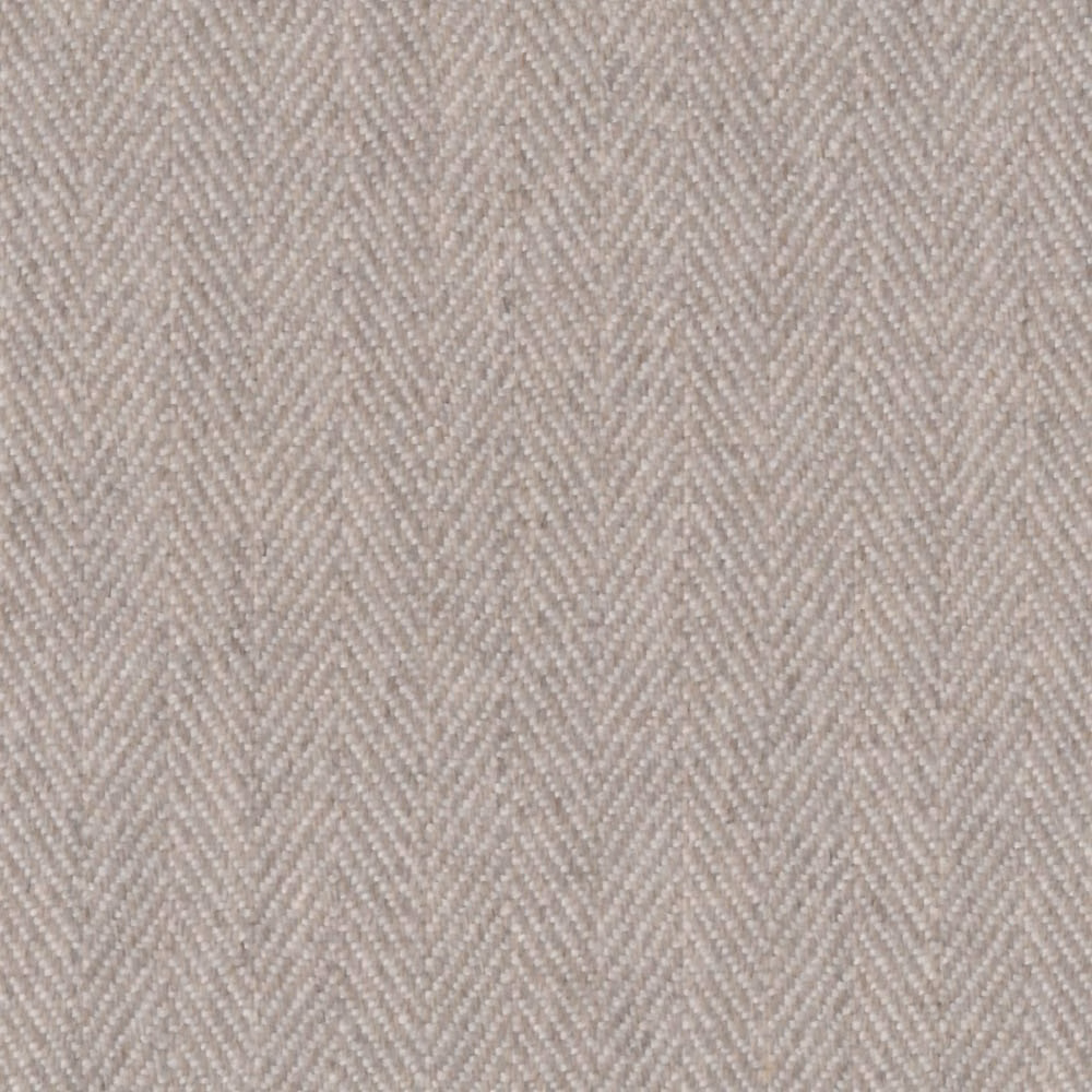 Close view of silver-grey fine herringbone weave with softly textured surface