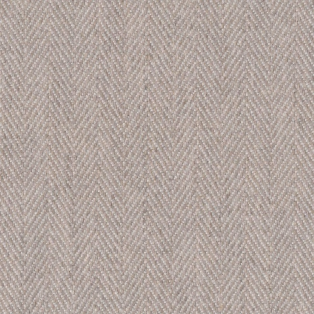 Close view of silver-grey fine herringbone weave with softly textured surface
