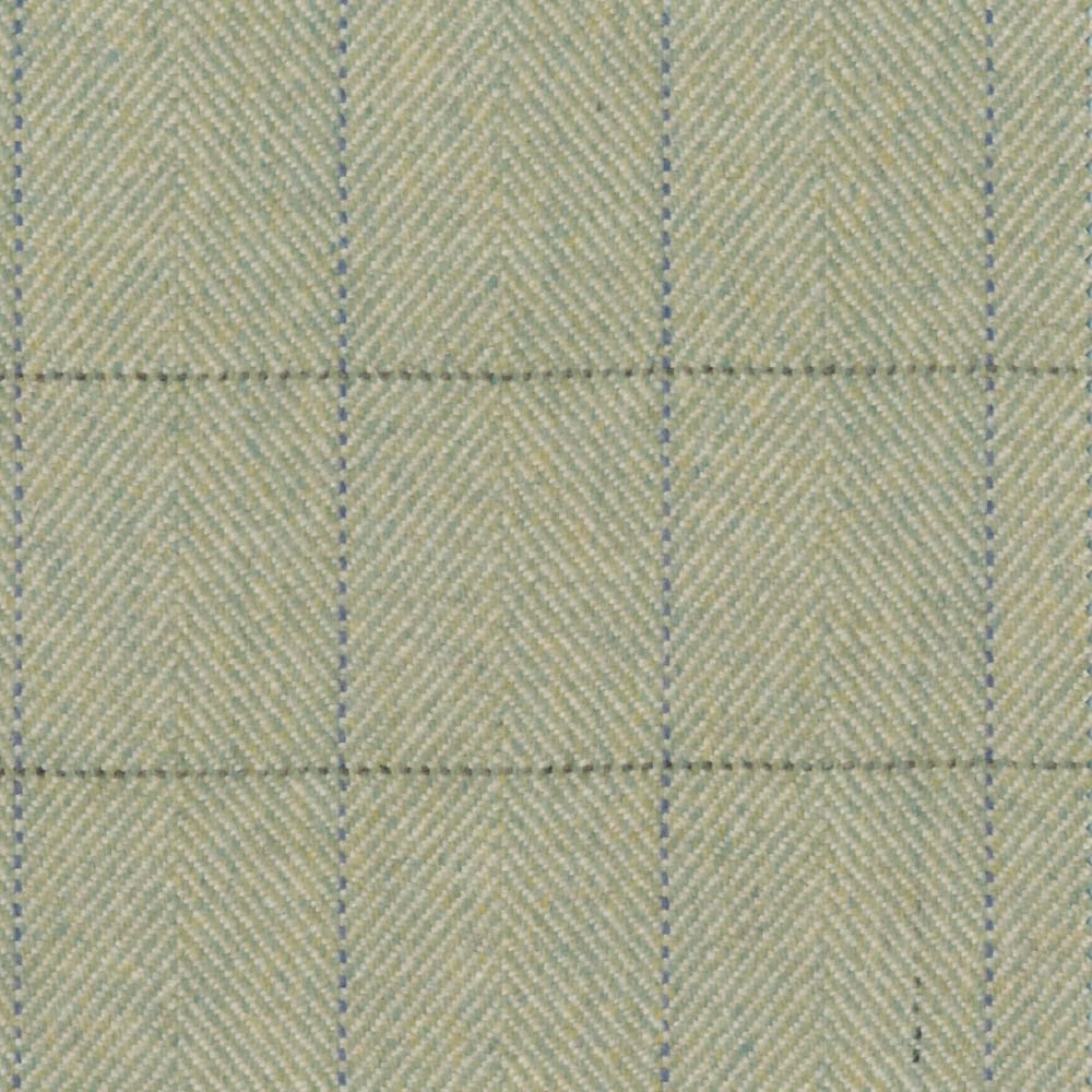 Pale sage-green chevron weave with blue-grey dotted grid lines