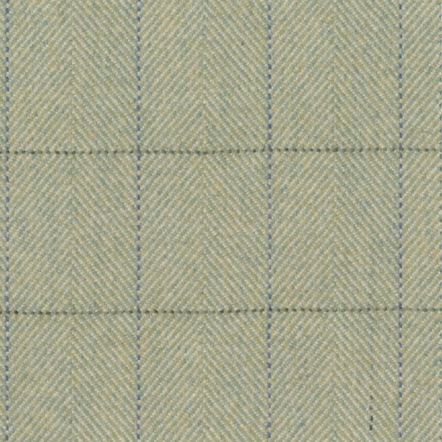 Pale sage-green chevron weave with blue-grey dotted grid lines