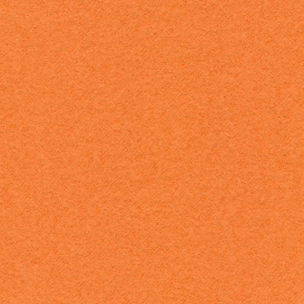Warm terracotta orange fabric with a fine, softly mottled woven texture