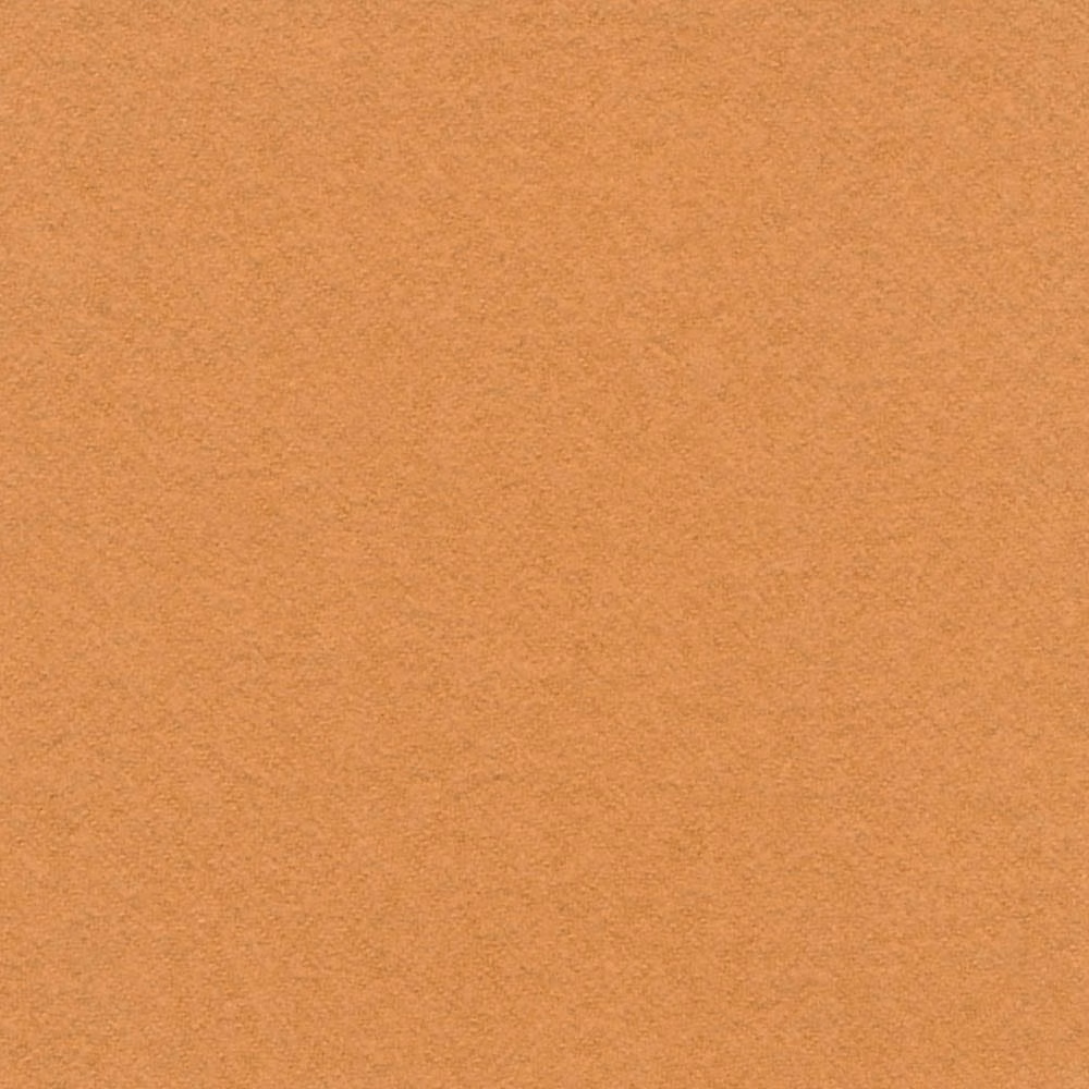 Warm putty-orange fabric with a fine, softly mottled woven surface