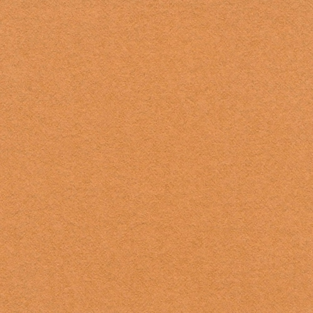 Warm putty-orange fabric with a fine, softly mottled woven surface