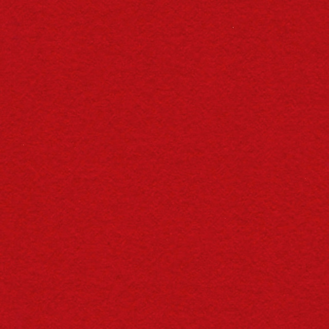 Deep scarlet red fabric with a subtly mottled, plush-looking surface
