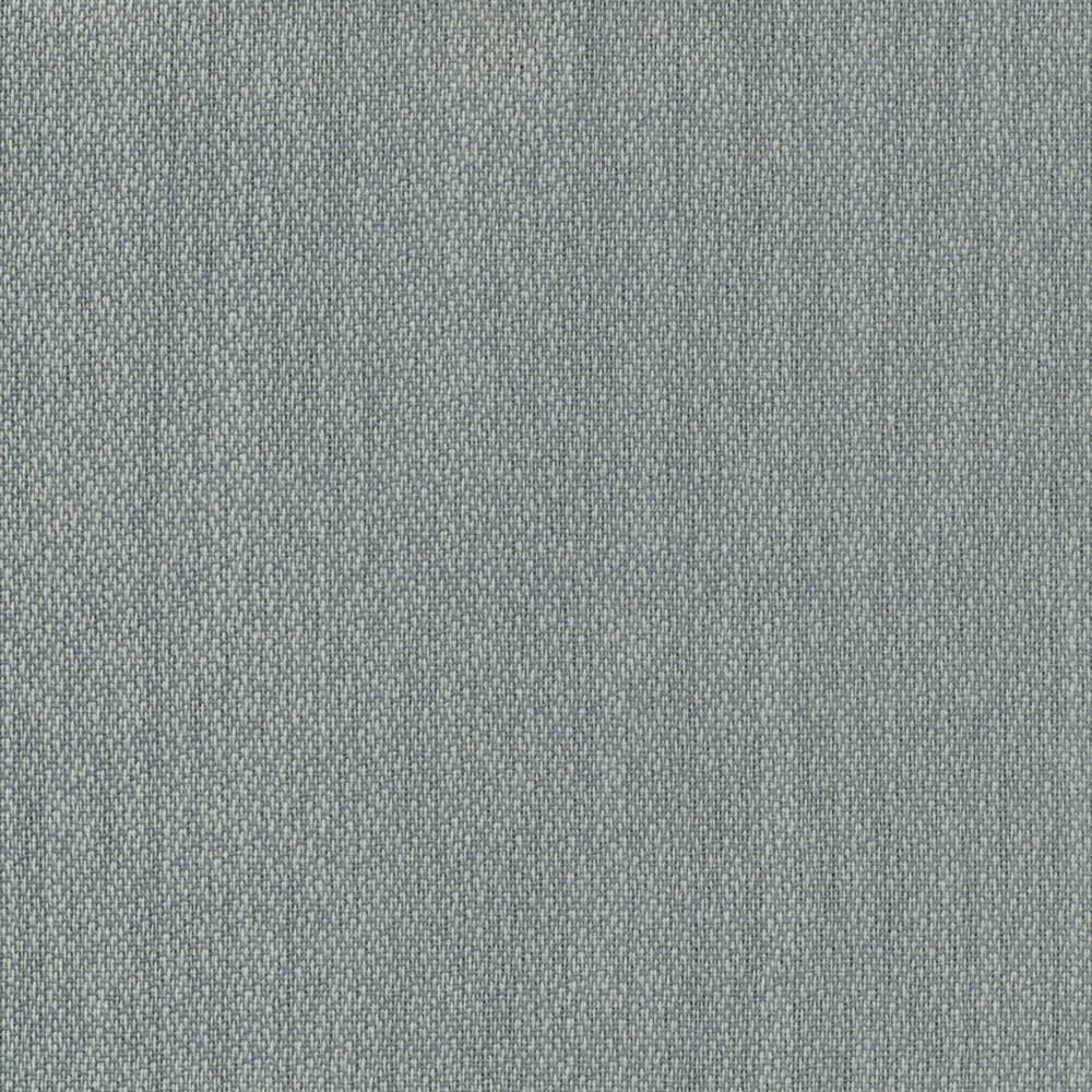 Close-up of cool blue-grey plain weave with a softly mottled, fine texture