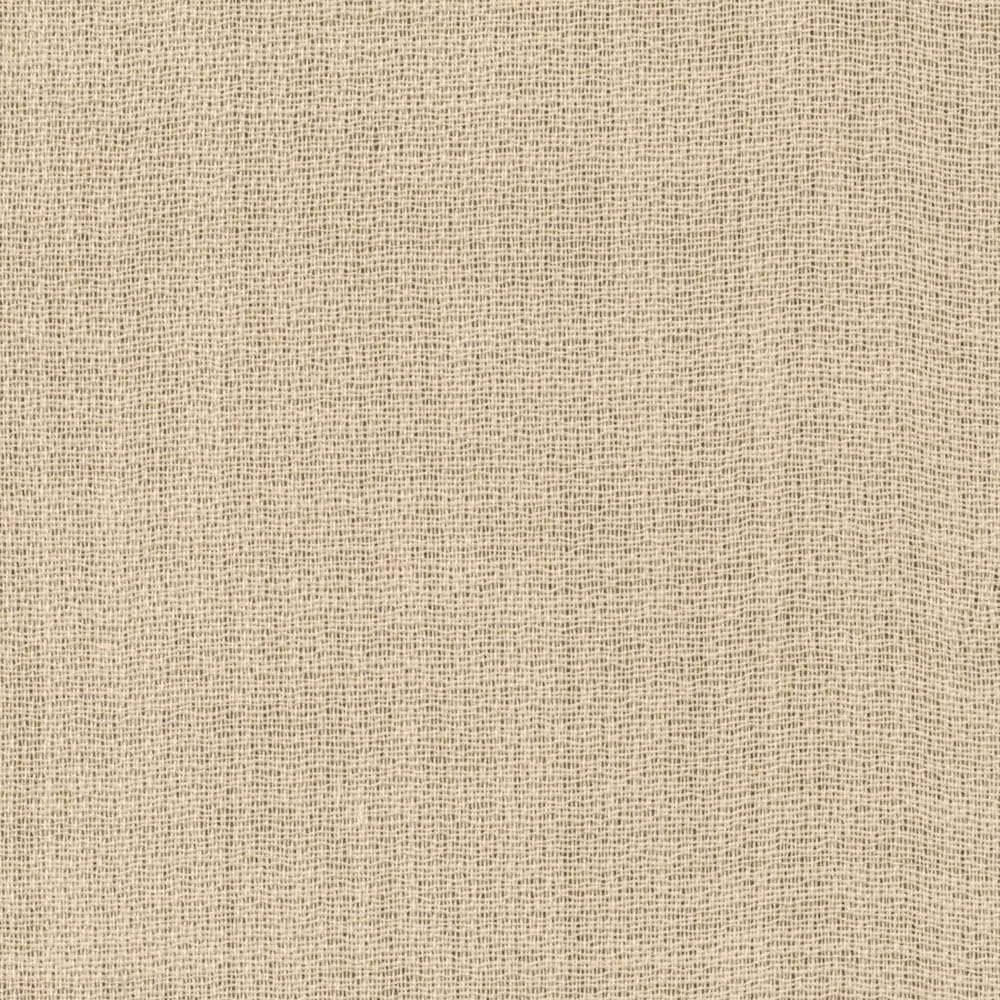 Warm ivory sheer with an open irregular grid weave and subtle slub texture