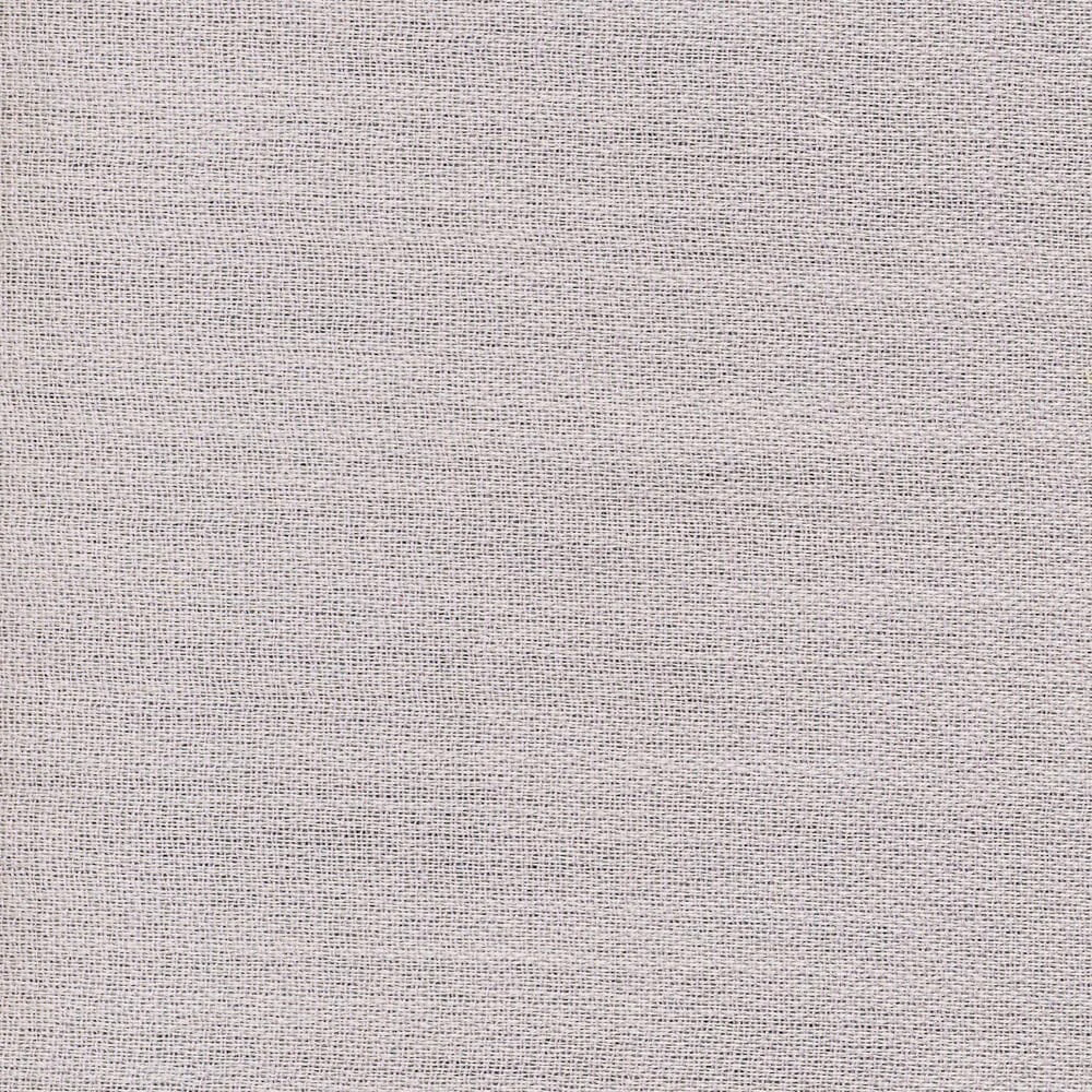 Close-up of pale greyed lavender sheer fabric with a fine textured weave