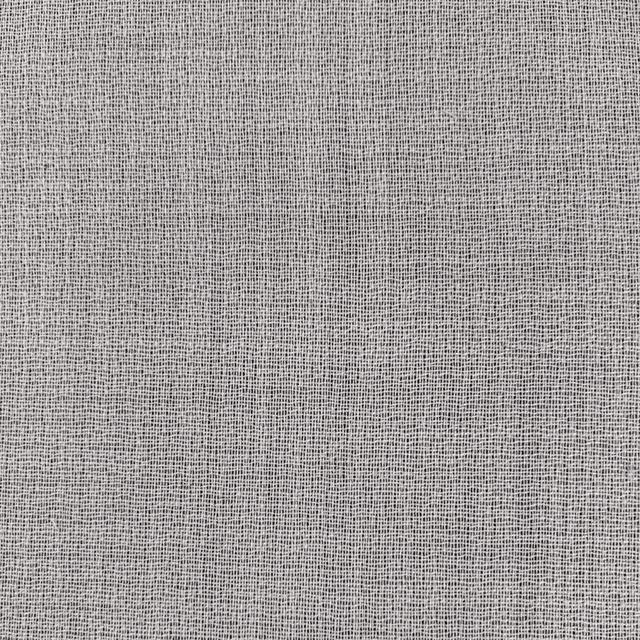 Pale grey-white sheer fabric with a fine irregular crosshatch weave