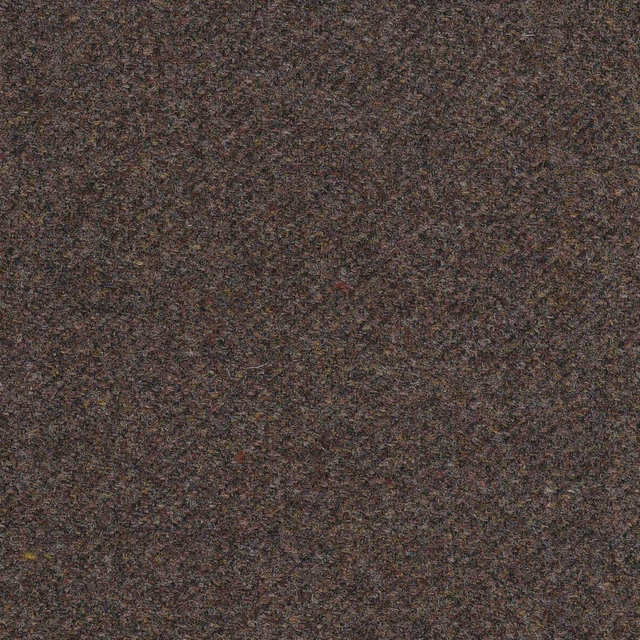 Close-up of dark brown Heather Bracken fabric with charcoal, taupe and russet flecks