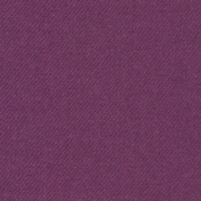 Muted damson-purple fabric with a fine diagonal twill and softly heathered surface