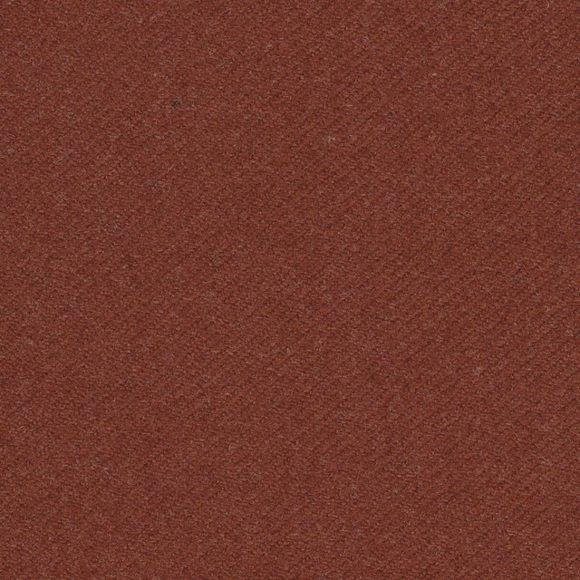 Deep russet-red woven fabric with a fine diagonal texture and subtle brown tonal variation