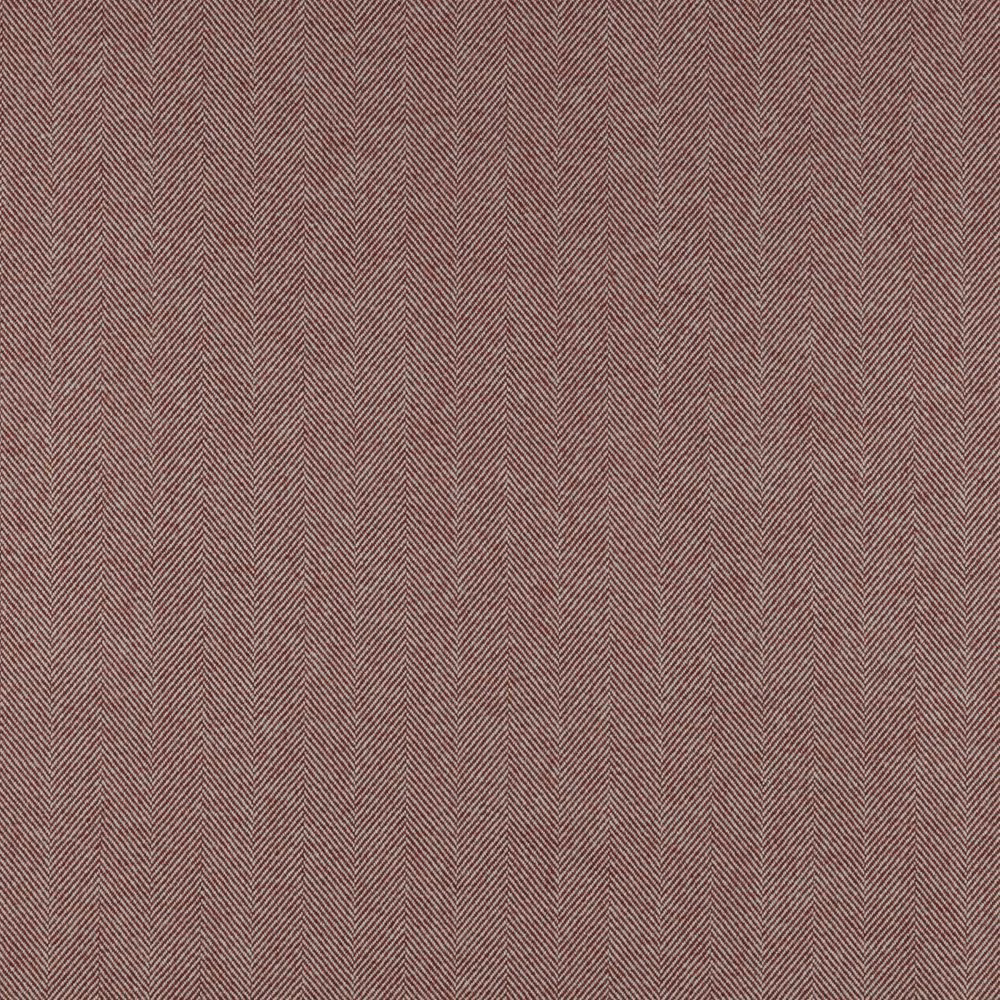 Muted cherry-brown fabric with fine vertical herringbone lines and a dry woven texture