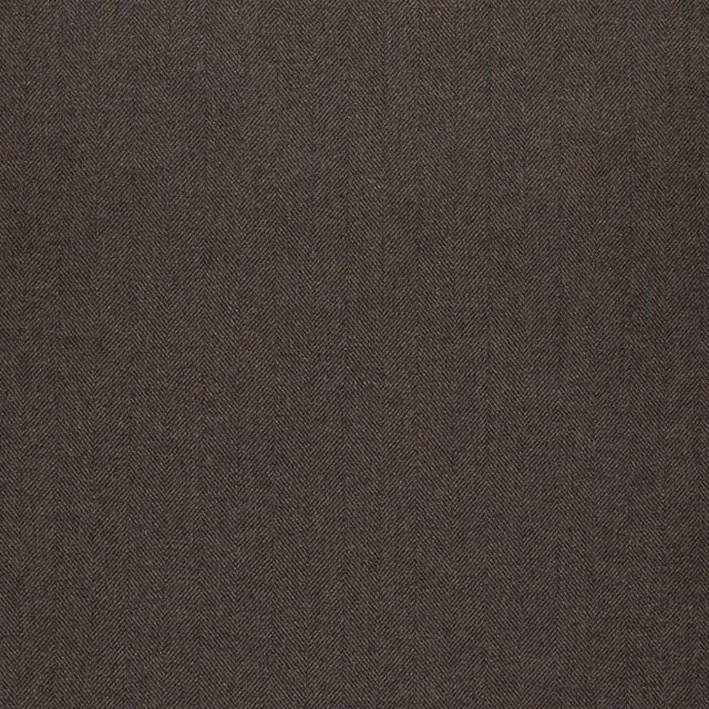 Deep cigar-brown fabric with a fine, tightly woven herringbone texture
