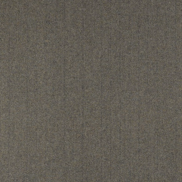 Muted olive-grey herringbone woven fabric with a fine small-scale twill texture