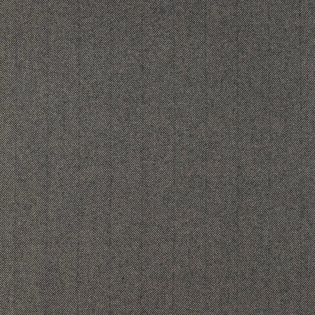 Dark granite-grey fabric with fine vertical herringbone chevrons and a dense woven texture
