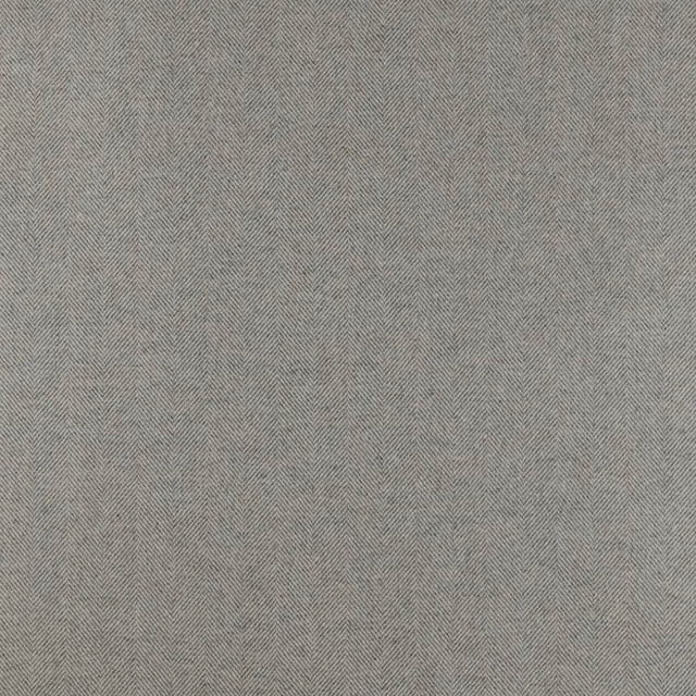 Cool grey-taupe fabric with a fine, closely spaced herringbone weave
