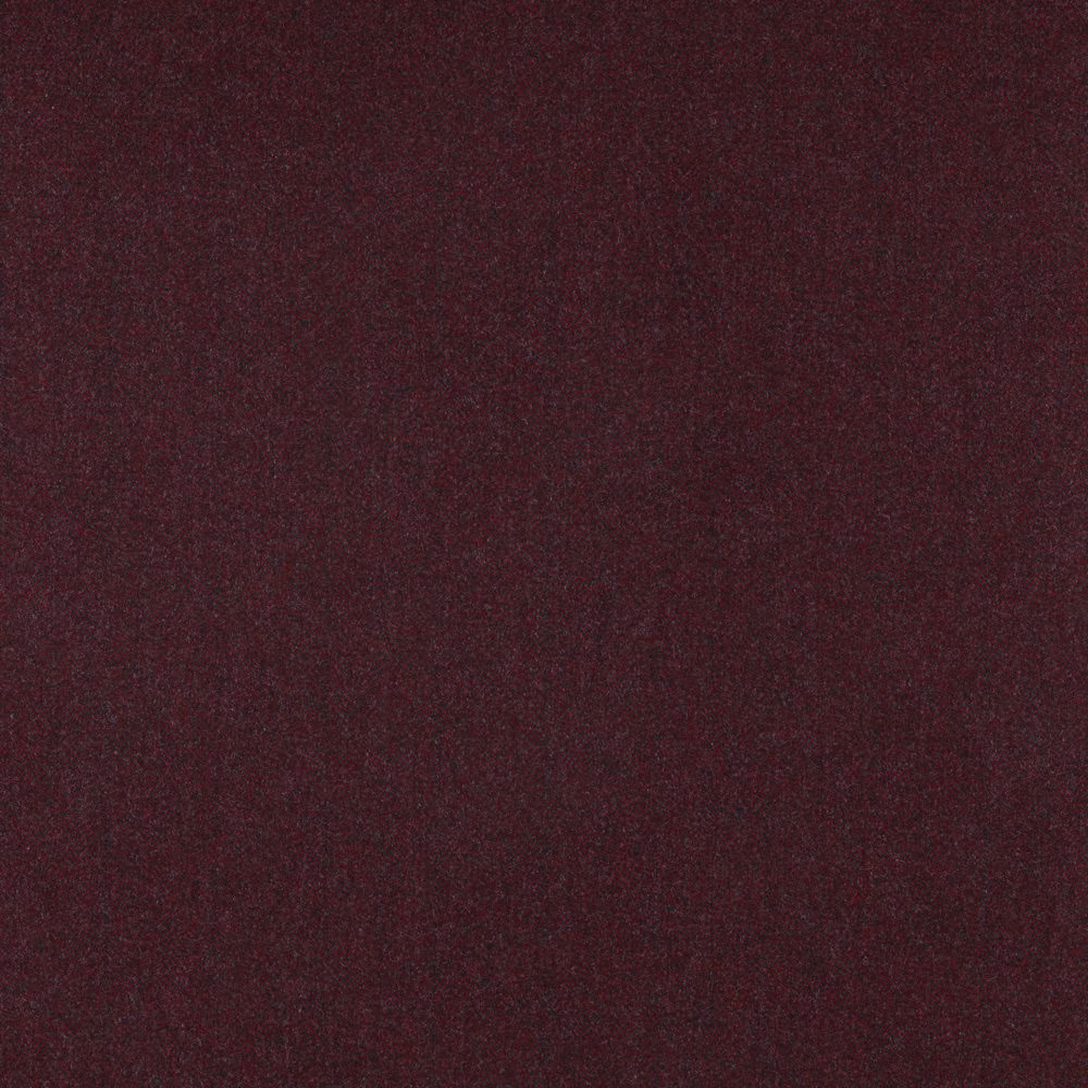Deep ruby burgundy textile showing a subtle small-scale herringbone weave