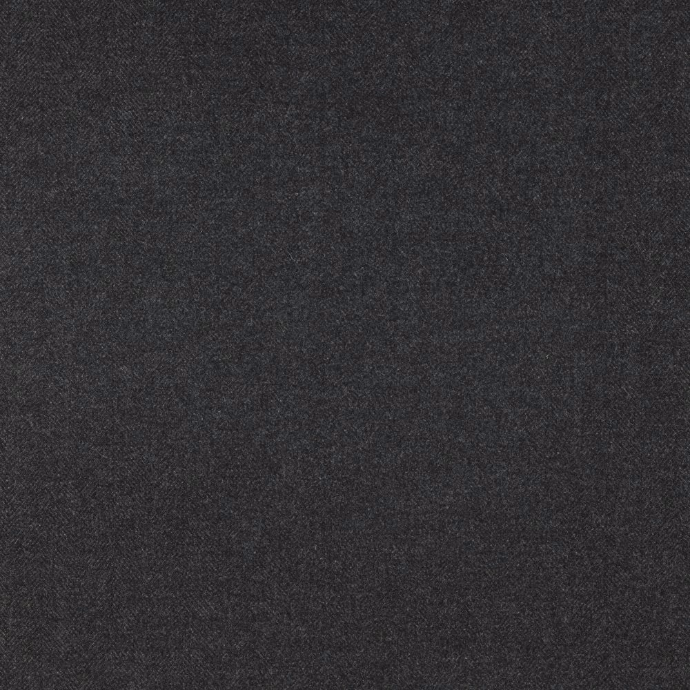 Close-up of dark slate-grey textile with a subtle fine herringbone weave